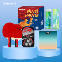 川崎乐享国球乒乓满体力运动 1星 套拍 (套装G08) 套