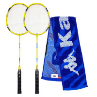 卡帕KAPPA 黄色铝合金球拍+健跑巾套装 K0DZ8BD58L-8244P 羽毛球拍