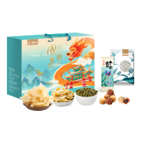 半亩川 良田国色1238g 绿豆百合粥 木耳雪耳 龙眼干 桂圆 杂粮 菌菇 中秋礼盒