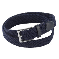 卡帕Kappa运动针扣编织腰带运动腰带K0CY8PY01L黑色腰带