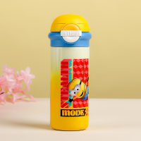 小黄人 保温杯学生上学专用保温杯便携高颜值双饮盖杯小黄人同款水杯CBH010151 360mL 个