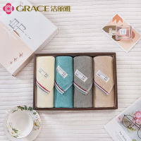 洁丽雅(grace) 洁丽雅毛巾四条装-原素