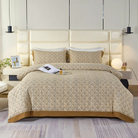 雅鹿全棉臻品磨毛四件套 杏情 YL3135