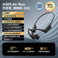 SANAG塞那S-A30SPro Max.32G蓝牙耳机不入耳气传感无线运动型跑步专用新款-黑色
