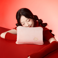 彩虹 热水袋暖手宝电热充电暖手袋 粉色