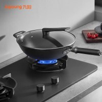 九阳(Joyoung)健康0涂层铸铁炒菜锅燃气煤气灶电磁炉通用家用中式不锈煎炒锅CF32-C856(TB)32cm 个