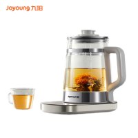 九阳(Joyoung)双精钢养生壶1.8L大容量玻璃花茶壶煮茶器 316L不锈钢电水壶热水壶 K18D-WY196 台