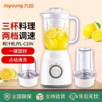 九阳(Joyoung)料理机可做果汁多功能辅食机搅拌机绞肉榨汁多杯 JYL-C19V 台
