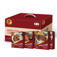 万威客 精选牛排礼盒 整切腌制牛肉生鲜大礼包 牛排B款 750g 5片装