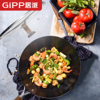 GiPP居派 30cm轻量极铁炒锅/玻璃盖可立 GFC3005EQ 个