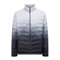 波司登(BOSIDENG)25年短款基础轻薄羽绒服 男款 90绒立领便携保暖居家 墨山渐变9CN4