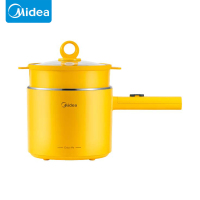 美的(Midea)电煮锅电蒸锅小电锅多功能学生宿舍家用方便面小功率双层小煮锅 MC-XZE1604 台