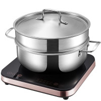 苏泊尔(SUPOR)电磁炉家用2100W大火力多功能涮蒸炖煮炒菜电磁灶智能触控定时 [带汤锅+蒸格]C21-IC20