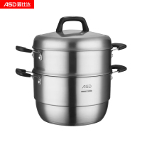 爱仕达(ASD)蒸锅蒸巧不串味304不锈钢两层蒸锅26cm ZS26G3J 个