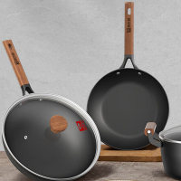 康巴赫 有钛不粘锅具三件套(32cm炒锅+26cm煎锅+22cm汤锅) LPB-W03T
