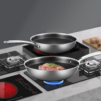 康巴赫 304不锈钢锅具两件套(32cm炒锅+22cm汤锅) LPB-QT02