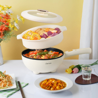 联创 一体多功能锅多用途家用电蒸锅电炒锅宿舍爆炒电热火锅蒸锅电蒸锅电火锅不粘锅DF-BL8022MB