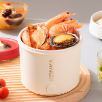 康佳(KONKA)电煮锅 多功能锅 宿舍一人小型煮面小电锅 0.8L KDZG-0866-M
