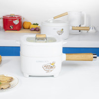 龙力 电炒锅多功能锅一体学生宿舍电火锅蒸煮煎炒锅泡面锅配蒸笼养生锅 龙力LL-9092B