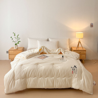 無印良品 大豆纤维被子冬被冬天加厚保暖春秋被冬季被芯四季通用单人棉被褥 200×230cm 奶白