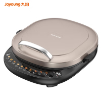 九阳电饼铛早餐机智能加热深烤盘0氟钛瓷超耐磨少油煎烤机大火烙饼锅2000W JK34-GK330 台