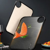 九阳(Joyoung) 菜板砧板抗菌不锈钢切菜双面加厚案板防霉厨房家用剁骨水果辅食 AS0691 个