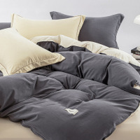 無印良品 云朵优棉四件套(云锦灰) 200*230