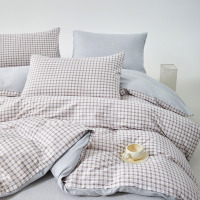 無印良品 咖品纯棉四件套(布兰格) 200*230