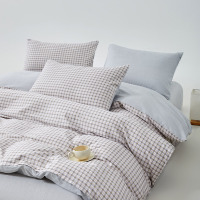 無印良品 骄品纯棉磨毛四件套-布兰格 200*230