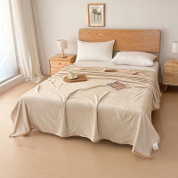 無印良品 加厚冬季保暖法兰绒毛毯 床垫子加绒加厚细腻肤不掉毛 200*230cm 加厚法兰绒毛毯