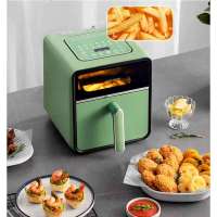 摩飞空气炸锅智能微蒸烤多功能可视空气电炸锅电烤箱MR8101白