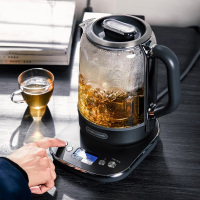 摩飞 MR6088多功能升降泡茶机办公室全自动小型养生壶家用大容量电热水壶 深空灰