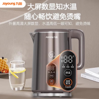 九阳 热电水壶可视化调温降菌开水煲1.6L精钢壶体不锈钢 黑色 K16ED-W960 台