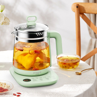 创维 养生壶S195办公室煮茶壶1.8L大容量多功能烧水壶智能电热水壶恒温水壶 绿色 1.8L