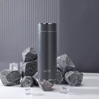 匡迪 304保温杯男女时尚商务高档泡茶杯 5261幽黛蓝 车载便携办公个人水杯定制 5261幽黛蓝-420ml