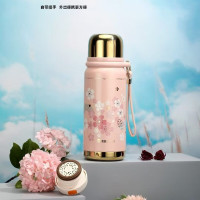 匡迪 7109新款保温杯316L大容量男女高颜值车载便携茶水杯家用办公水杯 [匡迪]7109星耀粉-600ml