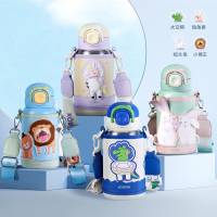 康巴赫 钛宝系列双饮儿童钛保温壶520mL(太空鳄) KH-B50T01