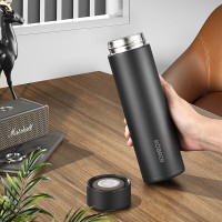 康巴赫 商务直身保温杯480ml晶钻黑 KH-B50B05