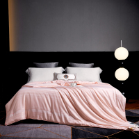 雅鹿莫代尔提花蚕丝被 波纹粉YLB5214-A