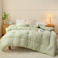 缦雅居无印水洗棉大豆纤维被200*230cm+3000g 轻豆绿LSW250233