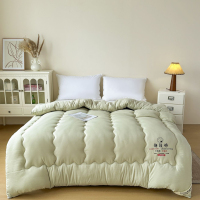 缦雅居水洗棉纯色天然棉花被200*230+3000g 岩松绿LSW250207