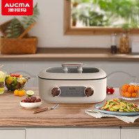 澳柯玛(AUCMA)AHG-68P7电火锅鸳鸯分体专用锅大容量6L煎煮焖炖多功能电热锅电煮锅分区温控双层保温防烫不粘涂层