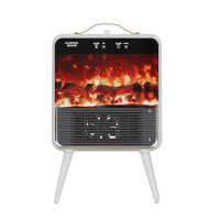 澳柯玛(AUCMA)电暖器暖风机取暖器NF20P53(Y)语音控制仿真火焰2000W塔式2档加热加湿器 台地两用遥控