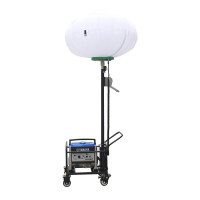 恒盛(HS) WJ850Y 300W、IP65、续航时间:>6h、电压等级:220V、白光/约5700K、LED LED球形月球灯 (计价单位:台) 银黑色