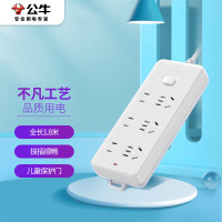 公牛(BULL) GN-402 1.8米 总控6位 接线板 (计价单位:个) 白色