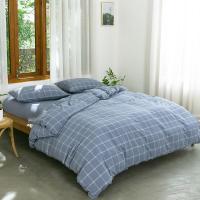 伊伊爱 CMTJ-9SXM-001 /200*230cm 四件套简约水洗棉床单款 (计价单位:套) 蓝格系列