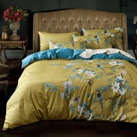 伊伊爱 TA1900065 200*230cm羽翠韵系列 60S贡缎长绒棉印花 床上四件套 (计价单位:套) 羽翠韵