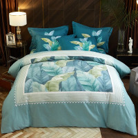 伊伊爱 TJ0HJC2000396 200*230cm纯棉磨毛 四件套 (计价单位:套) 铃兰绿