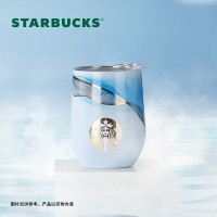 星巴克(STARBUCKSCORPORATION) 11149175 丹青墨染款随行杯 青色 325ml 纸盒 水杯 (