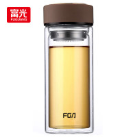 富光(FUGUANG) WFB1020-500 500ml 双层玻璃杯 (计价单位:个) 咖啡色
